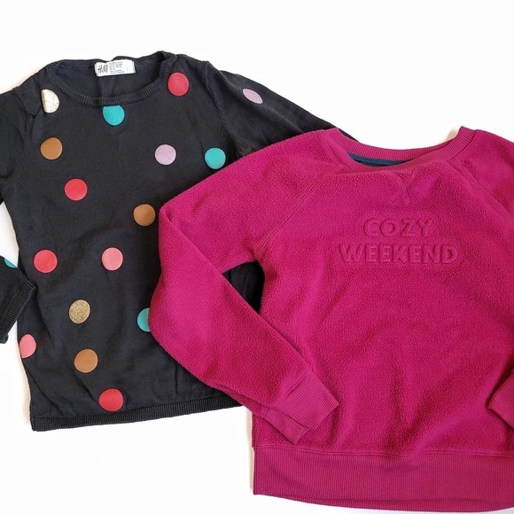 H&M Other - Holiday Sweater Bundle 6x/7 Set of 2 Festive Tops
